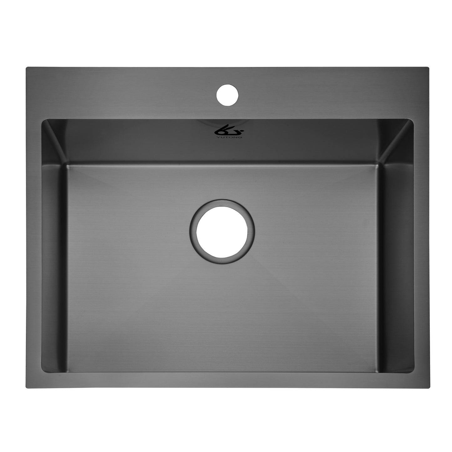 Yutong 25" x 20" Top-mount/Drop in Stainless Steel Single Bowl Kitchen Sink