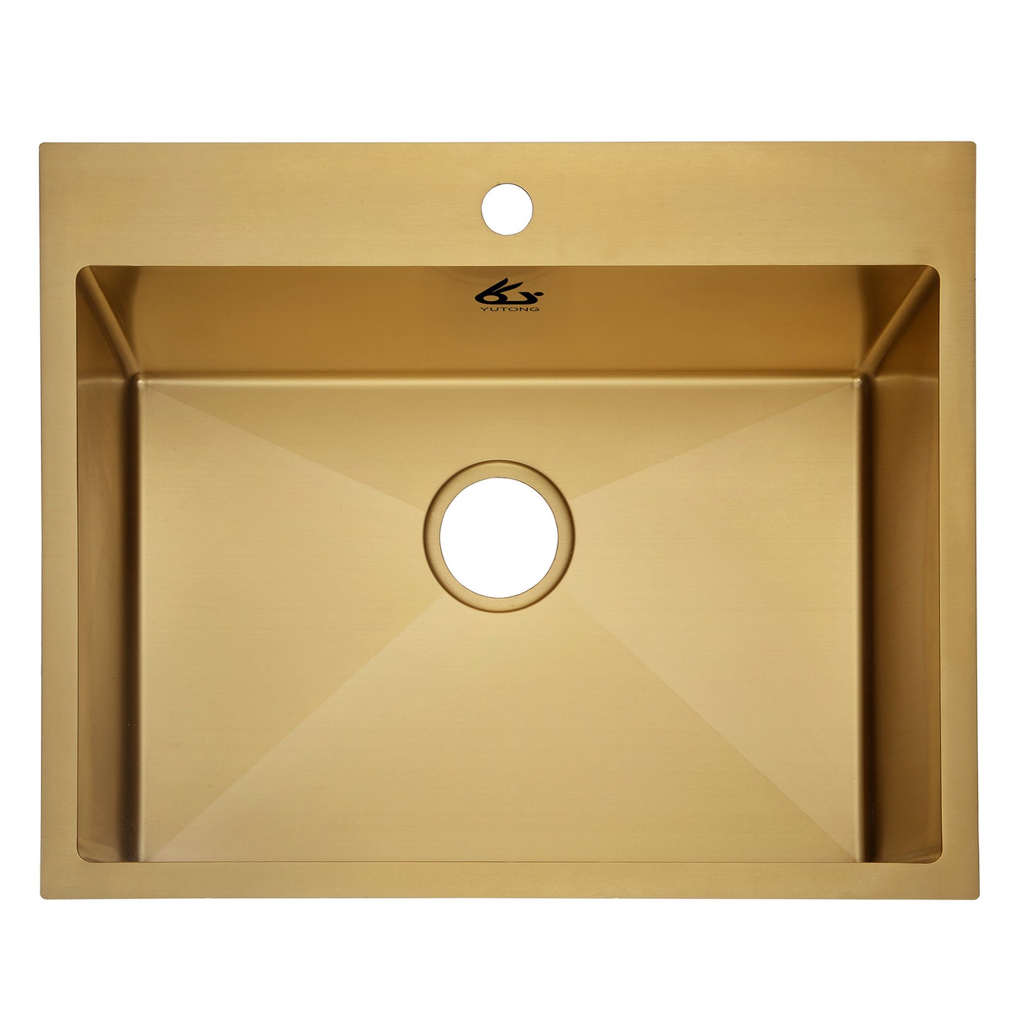 Yutong 25" x 20" Top-mount/Drop in Stainless Steel Single Bowl Kitchen Sink