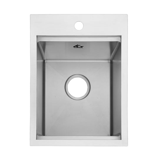Yutong 15" x 20" Top-mount/Drop in Stainless Steel Single Bowl Topmount Workstation Kitchen Sink