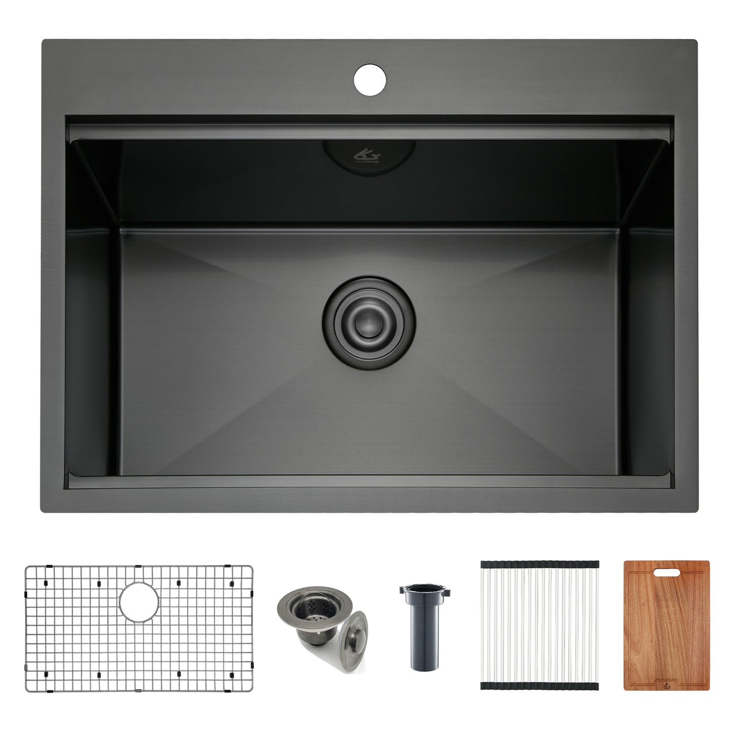 Yutong 28" x 20" Top-mount/Drop in Stainless Steel Single Bowl Topmount Workstation Kitchen Sink