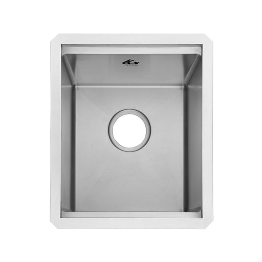 Yutong 15" x 18"Undermount Stainless Steel Single Bowl 18 Gauge Undermount Workstation Kitchen Sink