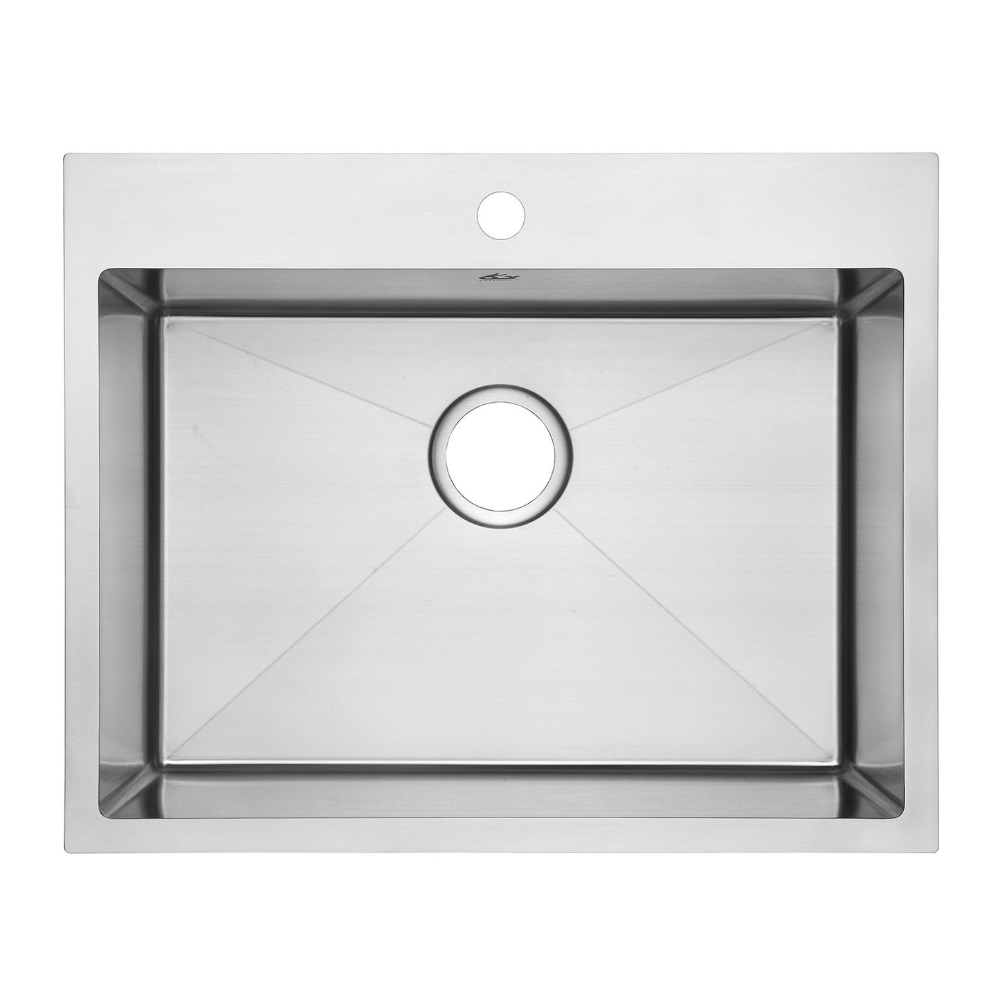 Yutong 25" x 20" Top-mount/Drop in Stainless Steel Single Bowl Kitchen Sink