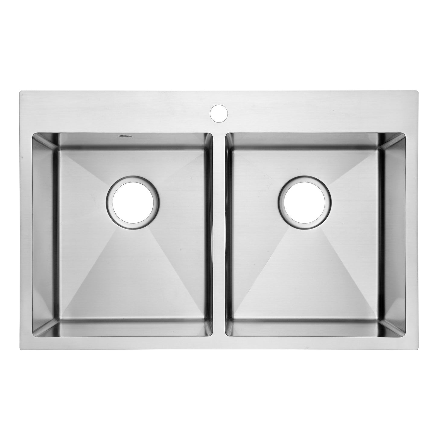 Yutong 31" x 20" Top-mount/Drop in Stainless Steel Double Bowl Kitchen Sink