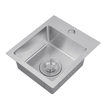 Yutong 12" x 14"  Top-mount/Drop in Stainless Steel Single Bowl Kitchen Sink