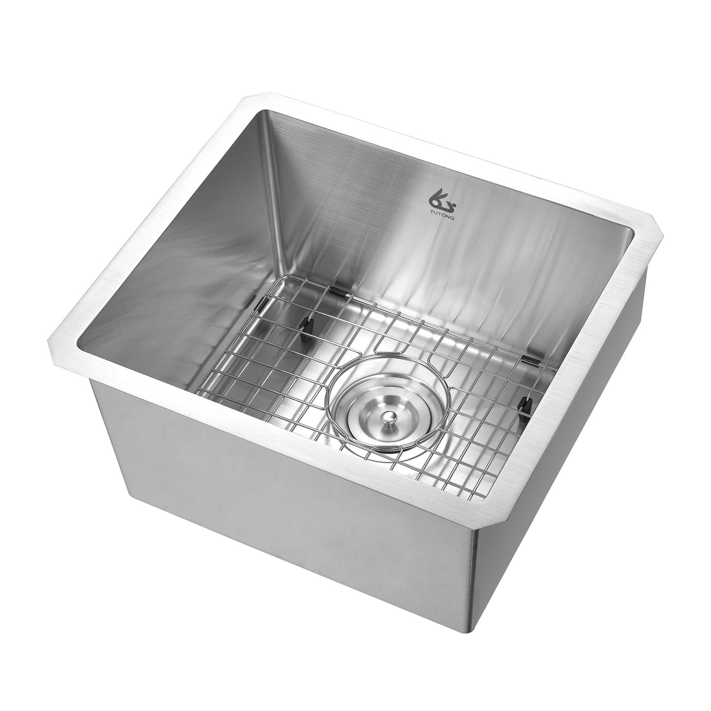 Yutong 18" x 16" Undermount Stainless Steel Single Bowl 18 Gauge Kitchen Bar Sink