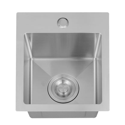 Yutong 12" x 14"  Top-mount/Drop in Stainless Steel Single Bowl Kitchen Sink