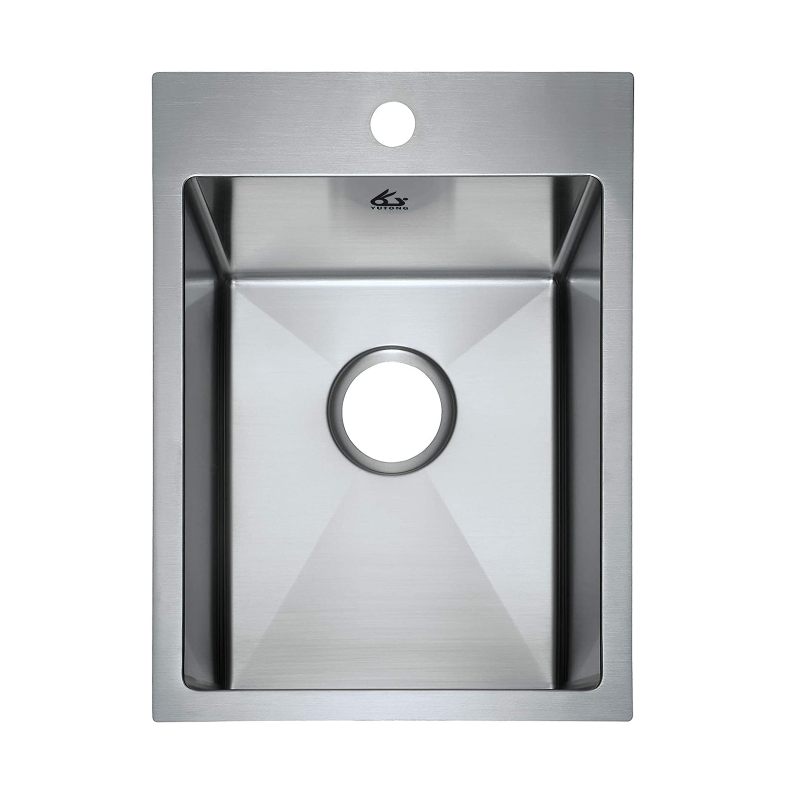 18 Gauge Sink Yutong 16x20 Stainless Steel Kitchen Sink - Single Bowl Topmount With Grid & Strainer - Commercial Grade Bar Sink Portable Sink